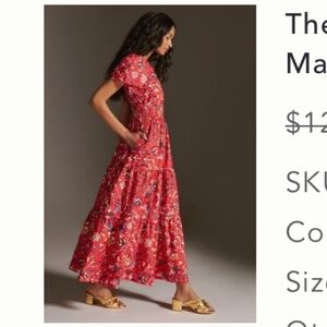 NWT Anthropologie summerset maxi dress